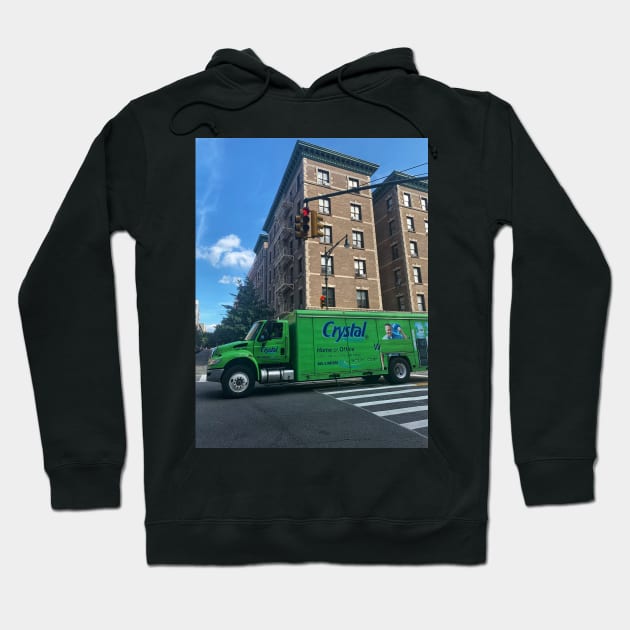 Green Truck, Harlem, Manhattan, New York City Hoodie by eleonoraingrid